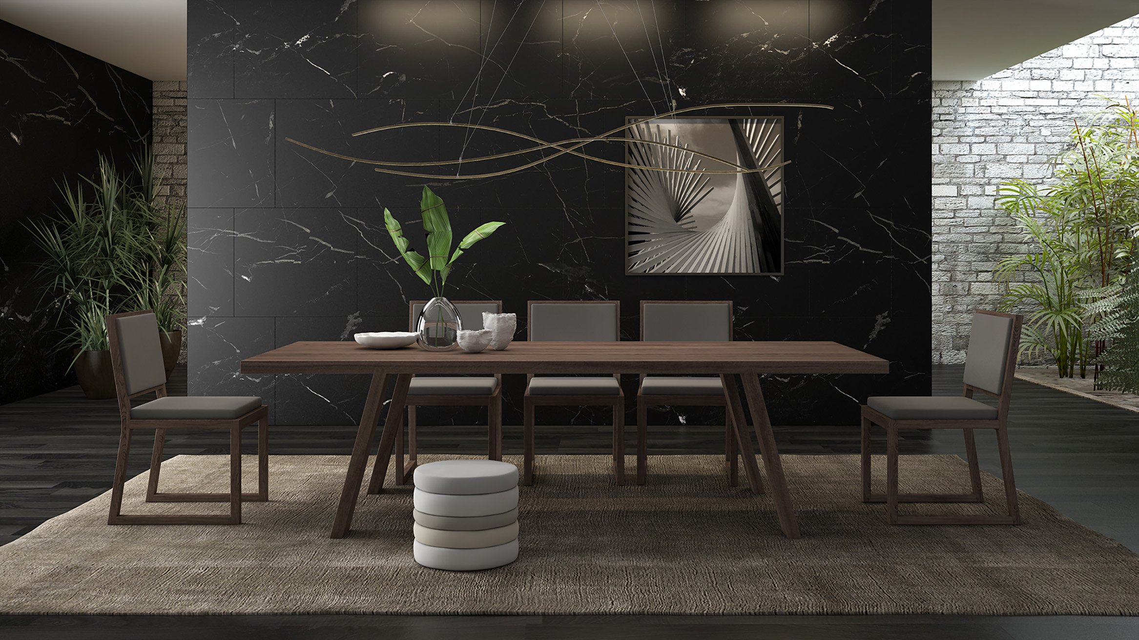 mesa de madera de diseño